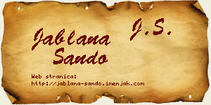 Jablana Sando vizit kartica